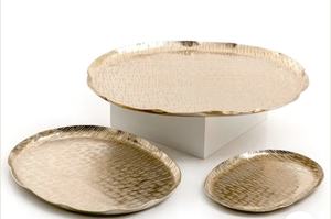 Plateau de service en bambou pour la maison, hôtel, restaurant, plateau de table pour dessert aux fruits, design moderne - Product Image 5