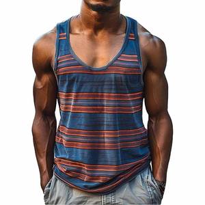 เสื้อกล้ามผู้ชายผ้าฝ้ายทำจากผ้าฝ้ายดีไซน์ใหม่ - Product Image 1