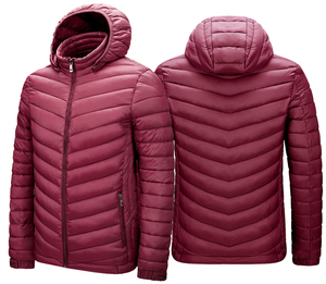 Tùy Chỉnh Nóc Xuống Màu Xanh Mùa Đông OEM Người Đàn Ông Ấm Áp Giá Rẻ Xuống Áo Khoác OEM Người Đàn Ông Của Mùa Đông Nóc Áo Khoác Độn Áo Ấm Không Thấm Nước 2025 - Product Image 2