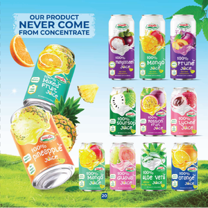 เครื่องดื่มน้ำมะม่วงธรรมชาติ500มล. น้ำ100% กระป๋องไม่มีน้ำตาลโรงงานเวียดนามขายส่งราคาโรงงาน - Product Image 6