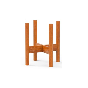 Elegante soporte de plantas de madera hecho a medida para jardín al aire libre Soporte de plantas de madera personalizable con todo uso Soporte de plantas con logotipo personalizado - Product Image 4