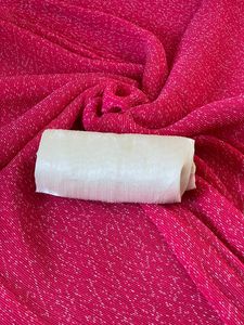 Saree indien rose Bollywood Designer Bandhani Style imprimé numérique exclusif FAncy dernière Georgette qualité Premium sari fantaisie - Product Image 2