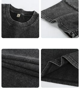 Factory Cheap Price Wholesale Vintage Acid Washed <b>T</b> <b>Shirts</b> <b>Heavyweight</b> Tshirt Oversized Blank <b>T</b>-<b>Shirt</b> <b>T</b>-<b>shirt</b> for <b>men</b> - Product Image 6