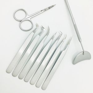 Pinzas de pestañas de visón, pinzas de extensión de pestañas de acero inoxidable, embalaje de oferta de logotipo sostenible - Product Image 3