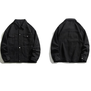 High Quality 2026 Men's Casual Denim <b>Jacket</b> Factory Wholesale Custom Designer Button Decoration Washed Technique Light Autumn - Product Image 6