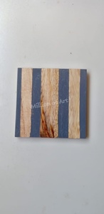 Tasse à thé ronde de style classique en gros avec logo personnalisé d'usine en liège d'acacia bambou noyer hêtre époxy tapis et tampons en bois - Product Image 2