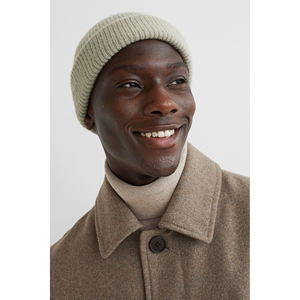 Manteau en laine pour homme OEM/ODM, imperméable, streetwear tendance, grande taille, veste en laine à double boutonnage à prix avantageux - Product Image 2