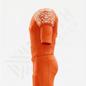 Adult <b>Men's</b> Customizable American Football <b>Compression</b> Jersey Set Breathable Full Sleeve Digital Print Performance Team Logo - Product Image 3