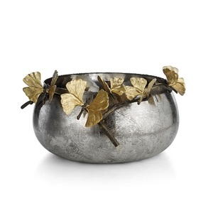 Ensemble de 2 bols décoratifs en laiton martelé de la plus haute qualité, taille personnalisée, bols à chocolat pour fournisseur en gros - Product Image 2