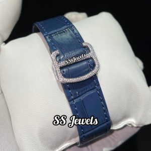 Custom Made Unisex Luxury Business Fashion Square <b>Watch</b> Stainless Steel Strap VVS Moissanite <b>White</b> Diamond Dial Roman Numerals - Product Image 4