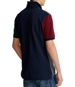 ผ้าฝ้าย100% ตาข่ายเสื้อโปโล HEATHER สีเทาแขนสั้นหลาย - Product Image 5