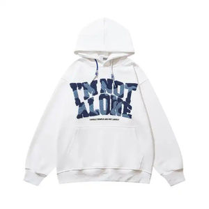 Ropa universitaria personalizada unisex y chenilla mezclada de algodón básico polivinílico con parche bordado ropa de invierno informal sudaderas con capucha relajadas - Product Image 6