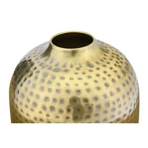 Vase à fleurs en aluminium de conception martelée en métal pour la décoration de salon à la maison Vase à fleurs décoratif au sol de couleur or antique - Product Image 2
