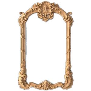 Home Decorative Antique Wooden <b>Mirror</b> Frame with a Handcrafted, Timeless Design for <b>Vintage</b>-themed Dining Room Decor - Product Image 1