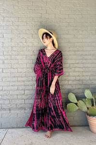 เดรสผ้าคอตตอนคอวีสำหรับผู้หญิงชุดเดรสลำลองผ้าคอตตอนคอวีนุ่มโอเวอร์ไซส์แบบเรียบง่าย - Product Image 2