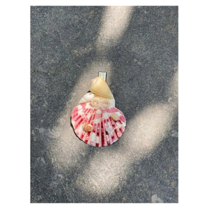 Pinces à cheveux coquillages faites à la main au Vietnam, pinces à cheveux de poche authentiques et pinces à cheveux coquillage pour les voyages à la plage et accessoires - Product Image 4