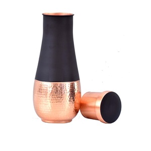 Rame Design <span class=keywords><strong>antico</strong></span> in rame vasetto Pital arte bottiglia di acqua elegante bottiglia di stoccaggio per camera da letto o ufficio caraffa di rame - Product Image 2