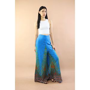 Pantalon Palazzo en Bleu pour Femme Napat Clothing Peacock - Product Image 2