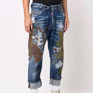 Comfortable Fit Acid Wash Technique Men's Denim <b>Jeans</b> Pants Design Your Own Style Denim Bottom Pant For Adults <b>Boys</b> - Product Image 2