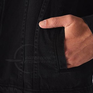 En gros fabricant pakistanais vestes en jeans pour hommes meilleur matériel OEM Service vestes en jeans - Product Image 5