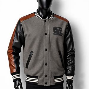 Chaqueta Bomber Varsity de Alta Calidad, Diseño de Lujo para Hombre, Personalizable, con Parches de Lana/Poliéster y Cuero PU - Product Image 1