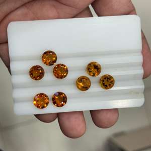 High Quality Natural Golden Yellow <b>Citrine</b> Crystal Gemstones Excellent Cut Heart Oval Shapes for Stunning Effects Necklace Use - Product Image 1