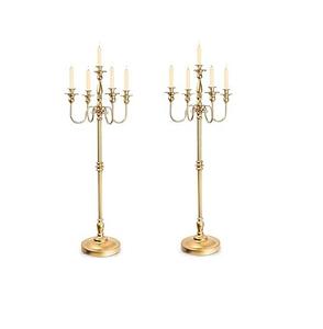 Design exclusif indien fait à la main en aluminium décoratif or bougeoir pour la décoration de la maison look simple et chic au meilleur prix - Product Image 4