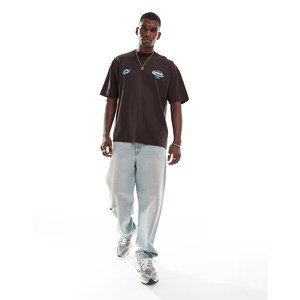 Meilleure qualité surdimensionné 100% coton T-Shirt homme personnalisable tricoté noir vente en gros Fabricantes De Ropa OEM/ODM Bangladesh - Product Image 3