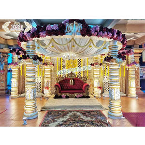 Ensemble de Mandap en fibre de mariage malais traditionnel mariage indien et malaisien Fusion Mandap ensemble de Mandap de mariage asiatique et sud-asiatique - Product Image 1