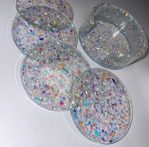 Posavasos Redondo de Resina de Lujo Personalizable de Alta Calidad, 10 mm, Multicolor, Decoración para el Hogar, por Unique Craft India Quality Mats & Pads - Product Image 5