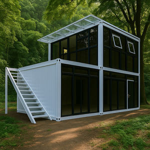 De l'usine professionnelle maisons préfabriquées 20 pieds taille coupe-vent et imperméable à l'eau maison conteneur plat pour appartement - Product Image 2