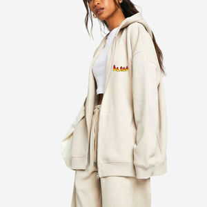 Nouveauté 2025 – Sweats à capuche pour femmes en molleton 100 % coton, épais, confortables, coupe décontractée, oversize, avec poignets côtelés extensibles, style streetwear - Product Image 1