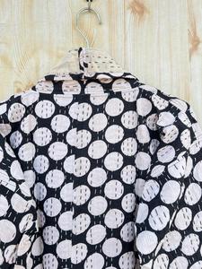 Chaqueta de algodón acolchada Kantha Vintage para mujer, nueva colección, abrigo de otoño Reversible, botón, estilo indio, de talla grande para adolescentes - Product Image 4