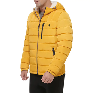 Chaqueta de burbuja con logotipo personalizado para hombre de la mejor calidad, chaqueta acolchada cálida superventas, chaqueta acolchada de Color sólido personalizada - Product Image 4