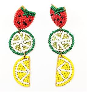 2024 declaración geométrica macramé cuerda trenzada Boho pendientes hechos a mano urdimbre cristal piedras preciosas Stud pendientes de Aro para regalo de boda - Product Image 5