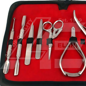 Ensemble professionnel luxueux de manucure et pédicure de haute qualité en acier inoxydable, 8 pièces, soin complet des ongles des orteils, ongles épais et lourds - Product Image 3