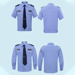 Ensembles d'uniformes de garde de sécurité avec logo personnalisé pour hommes vêtements de sécurité vêtements de travail tissu uniforme de garde de sécurité d'été chemises uniformes - Product Image 4