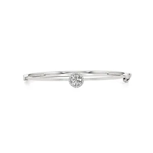 ความงดงามและความสง่างาม กำไลข้อมือรูปไข่ทรงแข็งแบบละเอียด - Product Image 1