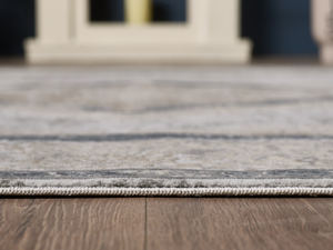 Alfombra Turca de Lujo Hecha a Máquina Borrego Azul Marino y Negro, Premium para Sala de Estar, del Fabricante de Gaziantep - Product Image 4