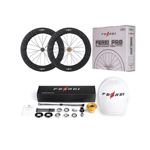 Roues de vélo en fibre de carbone brevetées <span class=keywords><strong>Ferei</strong></span> T700, compatibles tubeless, système d'accouplement magnétique pour vélo de route, roulements céramiques, frein à disque CNC - Product Image 6