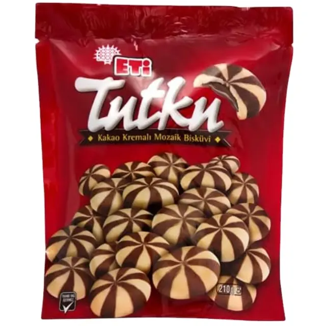 Biscuit mosaïque Eti Tutku rempli de crème de cacao, biscuit turc, biscuits turcs Biskuvi
