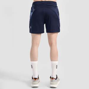 Shorts de sport GA Fusion en polyester bleu marine, motif sportif, taille élastique, taille XXS, entrejambe de 5 pouces, avec logo décoratif pour l'entraînement - Product Image 2