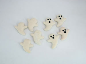 100% fieltro de lana fantasma de Halloween hecho a mano suministros para manualidades de Halloween Comercio Justo decoraciones para fiestas de Halloween envío gratis - Product Image 3