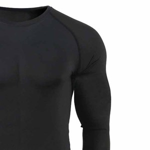 Diseña Tu Propio Logotipo Personalizado OEM, Impresión Digital Anti-UV UPF50, Camiseta de Compresión de Manga Larga para MMA, Poliéster/Nailon de Secado Rápido - Product Image 2