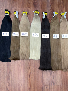 2025 Meilleure vente en gros de cheveux bruts sans enchevêtrement sans perte Extensions de cheveux humains en vrac de couleur droite vietnamienne pour le tressage - Product Image 2