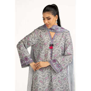 IUSTKSD-2022 Ensemble 3 pièces décontracté imprimé en tissu léger, motif floral, grande taille, élégant, pour fêtes et occasions formelles, ODM XS, pour le quotidien et les soirées - Product Image 2