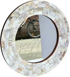 Low Price Handmade Mother of Pearl <b>Mirror</b> with Vintage Design From Indian Manufacturer AALIYAN IMPEX - Product Image 2
