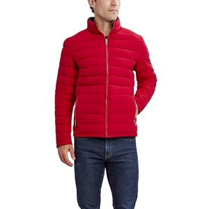 แจ็กเก็ตปลาปักเป้าผ้าใบสำหรับผู้ชาย, เสื้อแจ็คเก็ตสไตล์สตรีทแวร์ผ้าแคนวาสสีไซน์ใช้ได้กับโลโก้หน้าคอตั้งน้ำหนักเบามีซิป - Product Image 1