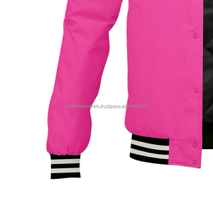 Veste universitaire en laine sur mesure avec broderie de logo à col montant sur le devant pour hommes et Women-MCACVJ-64 Solutions de style en cuir - Product Image 6