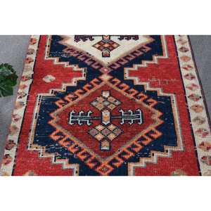 Alfombra clásica de lana roja y negra de 3,3x11,6 pies, patrón de pasillo rectangular de área grande turca, látex de 10mm de espesor para habitación de adolescentes - Product Image 5